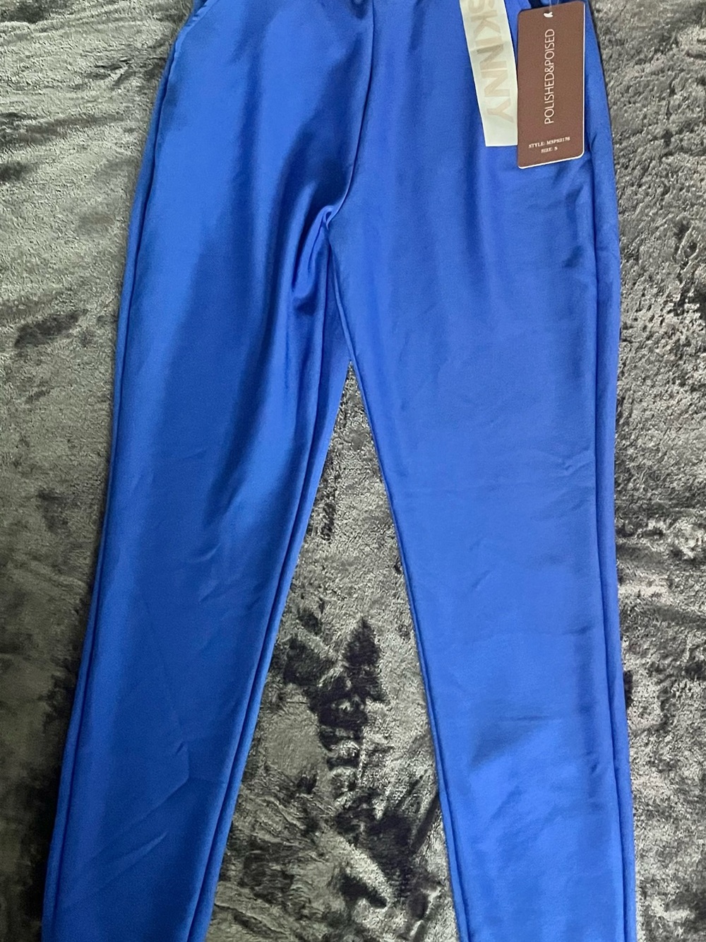 Polished & Poised Royal Blue Skinny Women's Pants